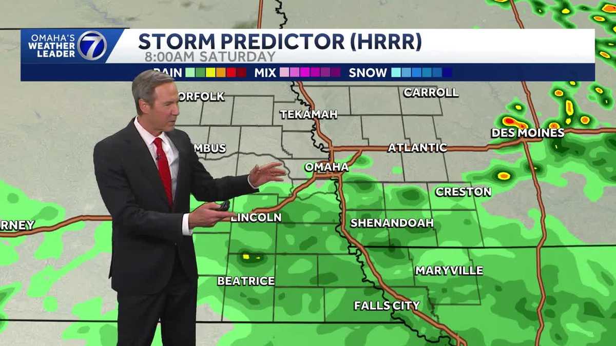 Some rain Saturday around the Omaha area in the morning