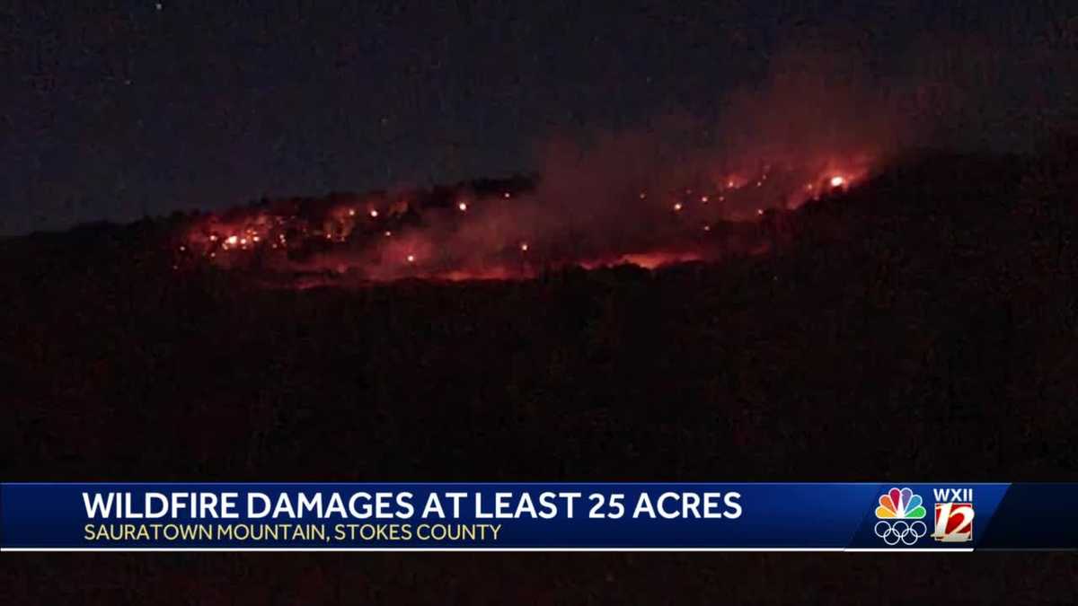 Sauratown Mountain fire expected to burn up to 50 acres