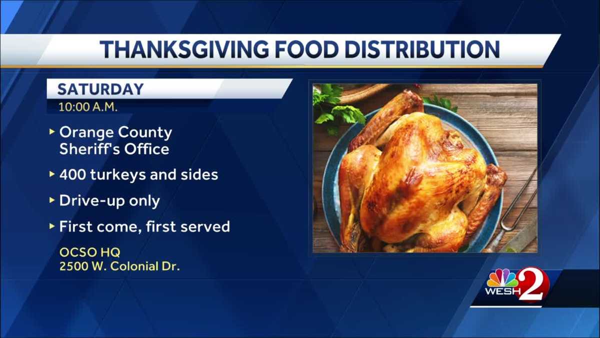 Food distribution: Hundreds of turkeys being given away in Orlando