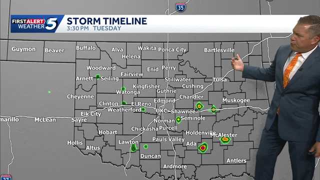 Storm chances keep temps down