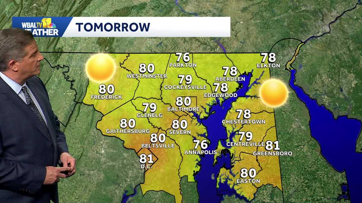 Nice weather today. Storms back by Thursday