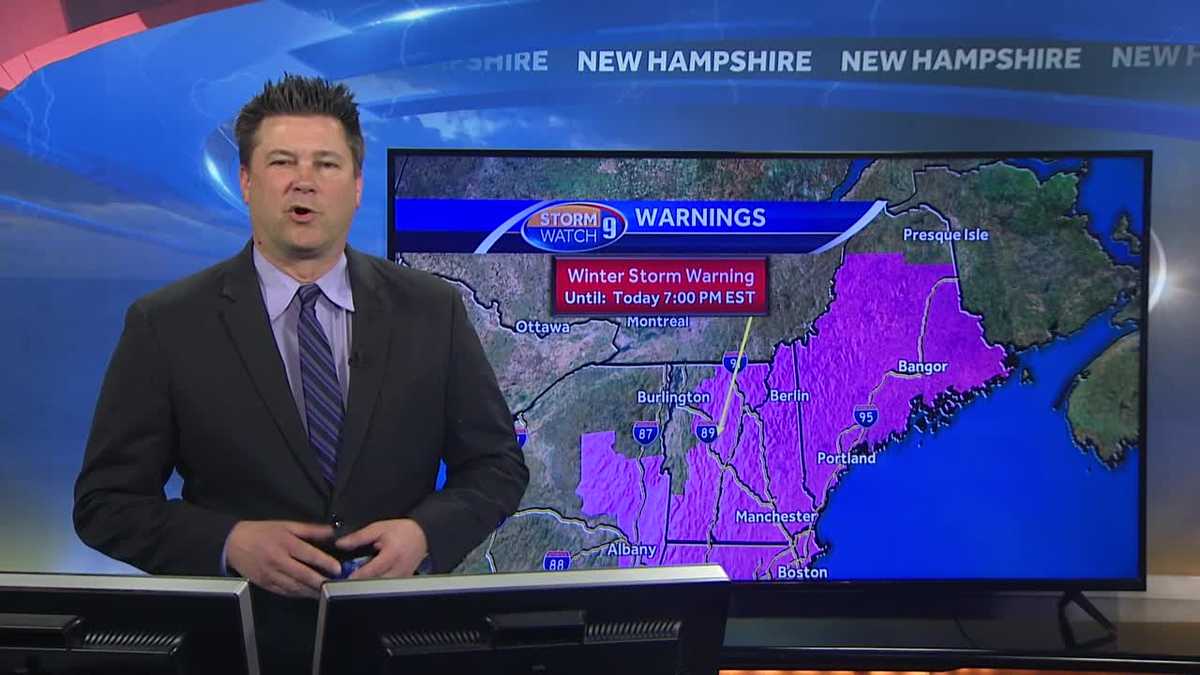 Watch: Snow continues to fall across NH