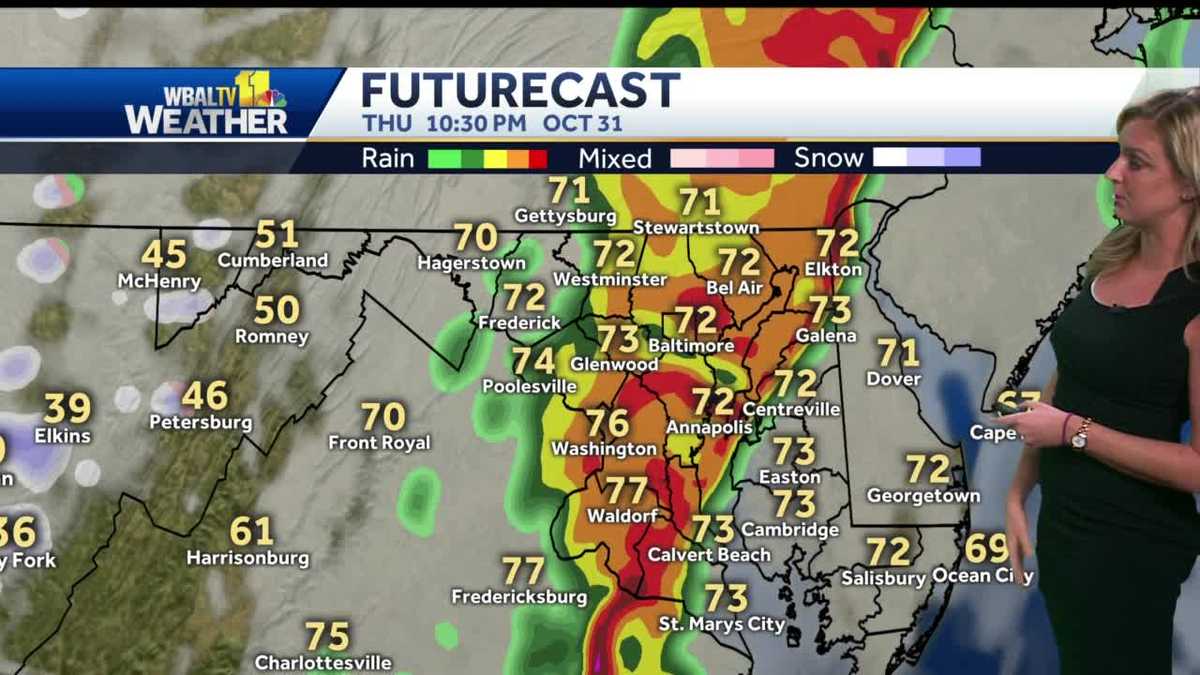 Damaging winds, severe storms possible for Halloween night