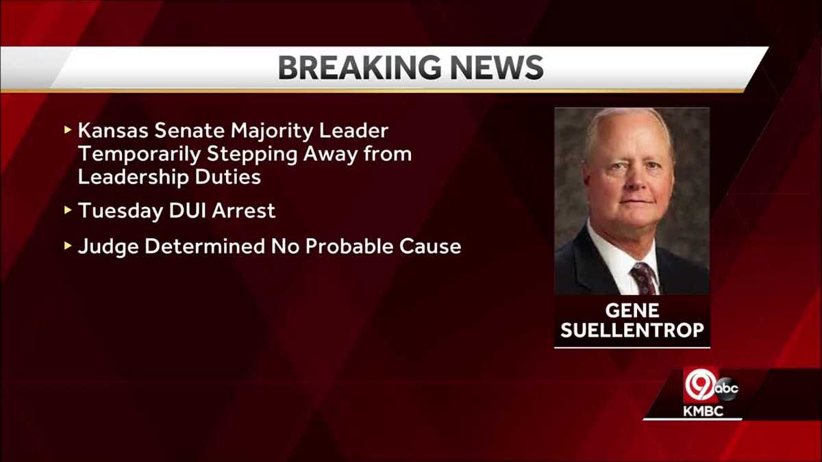 Kansas Senate Majority Leader Gene Suellentrop temporarily steps down
