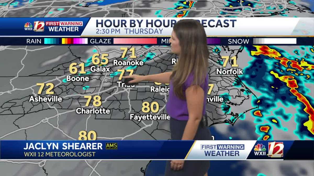 WATCH: Showers and Storms Possible Thursday Afternoon