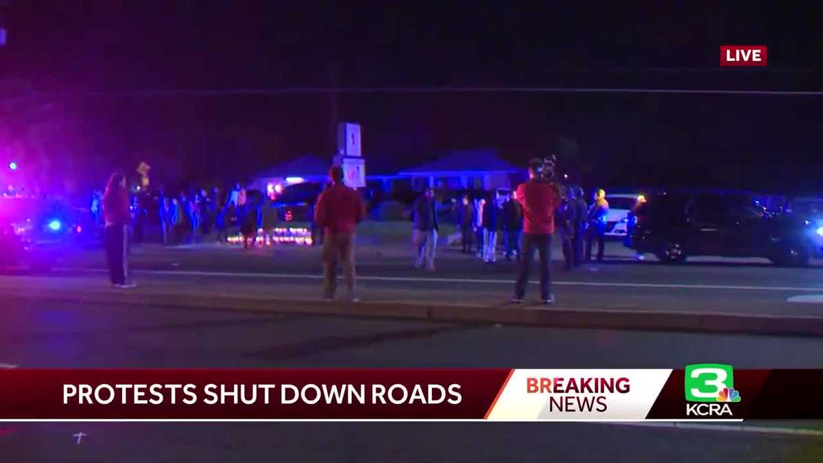 Tensions rise during south Sacramento protest