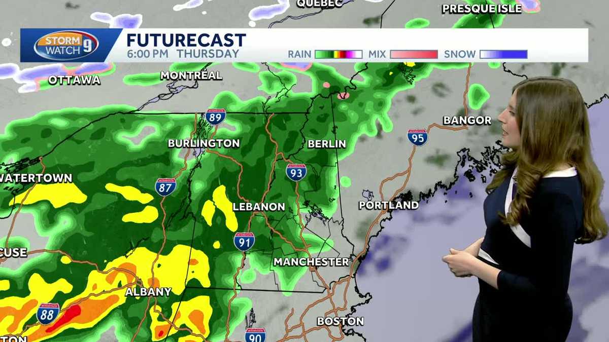 NH forecast video: Mild Thursday, tracking rain; cooldown ahead