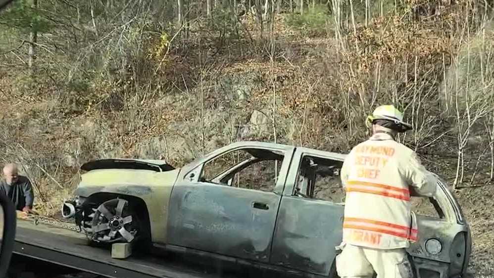 All lanes reopen on Route 101 after vehicle fire in Raymond