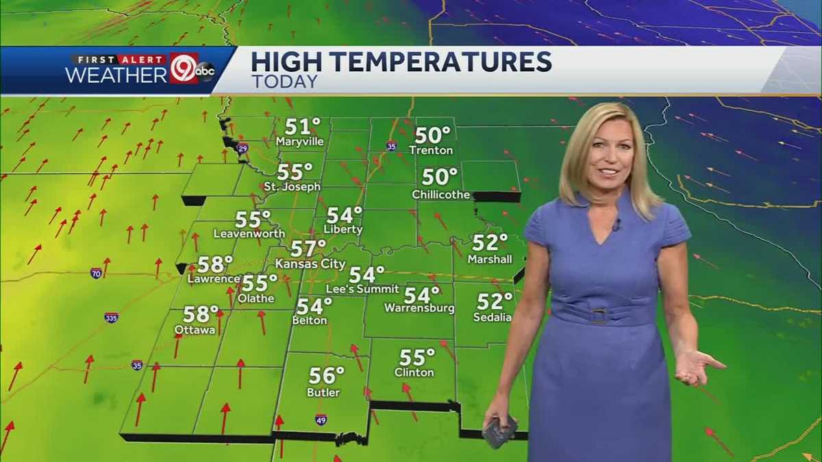 Highs in the 50s again for your Saturday