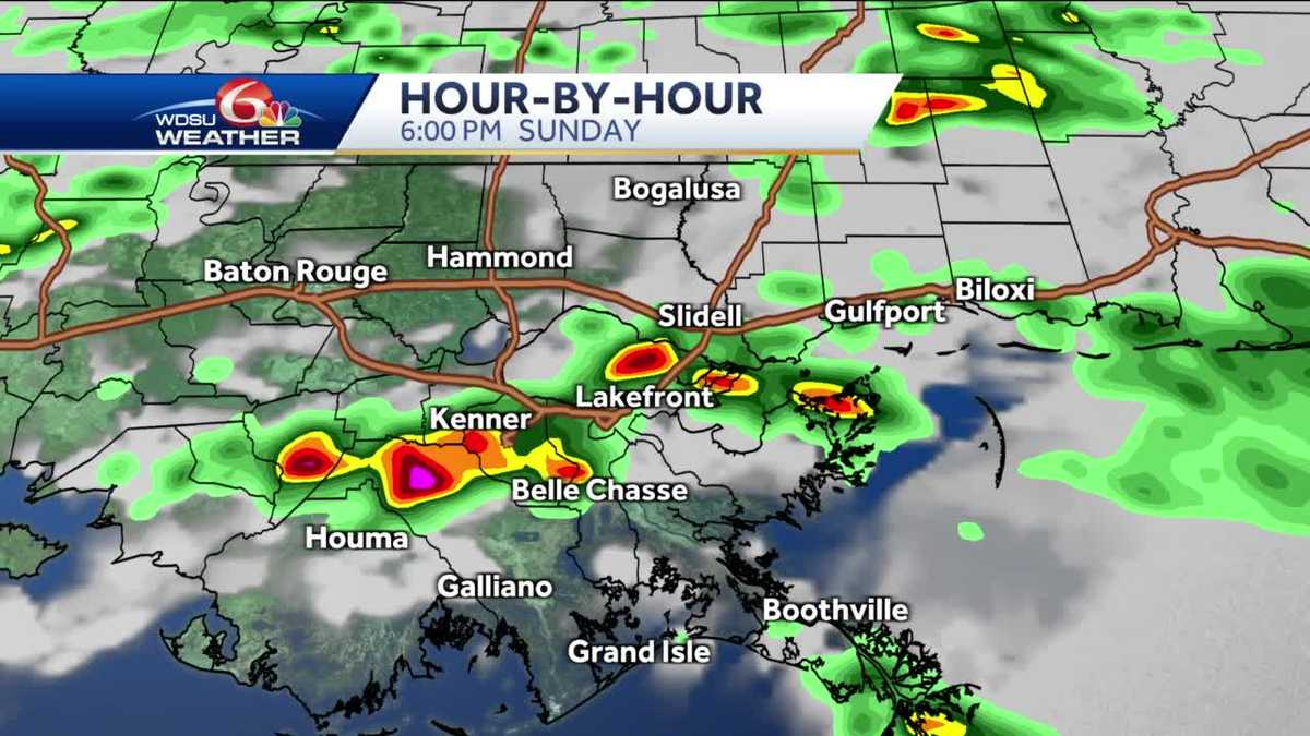 Rain Today Stronger Storms Sunday