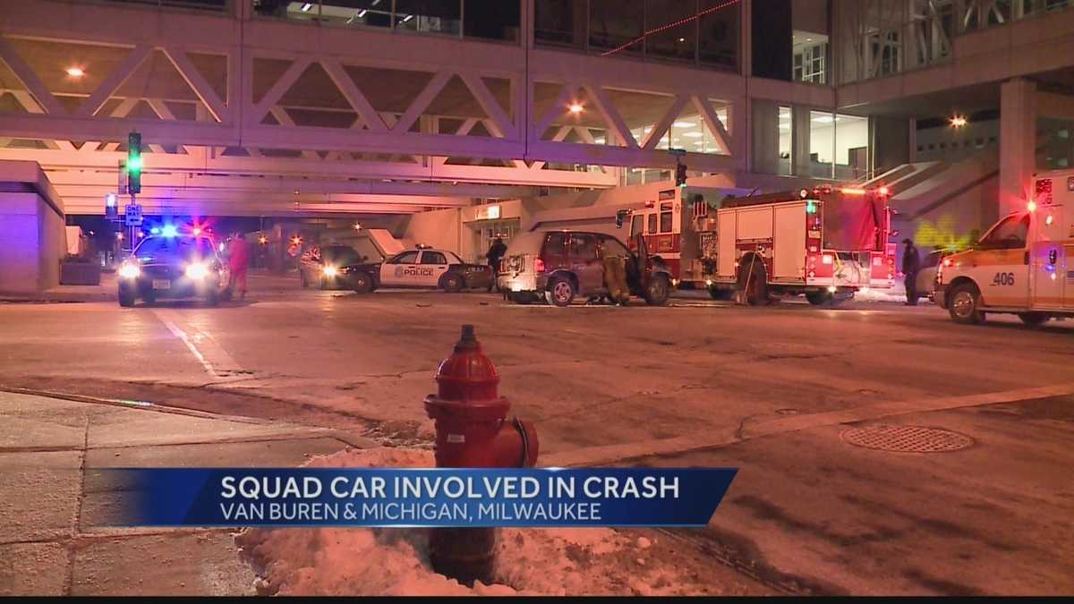 Milwaukee police squad in accident