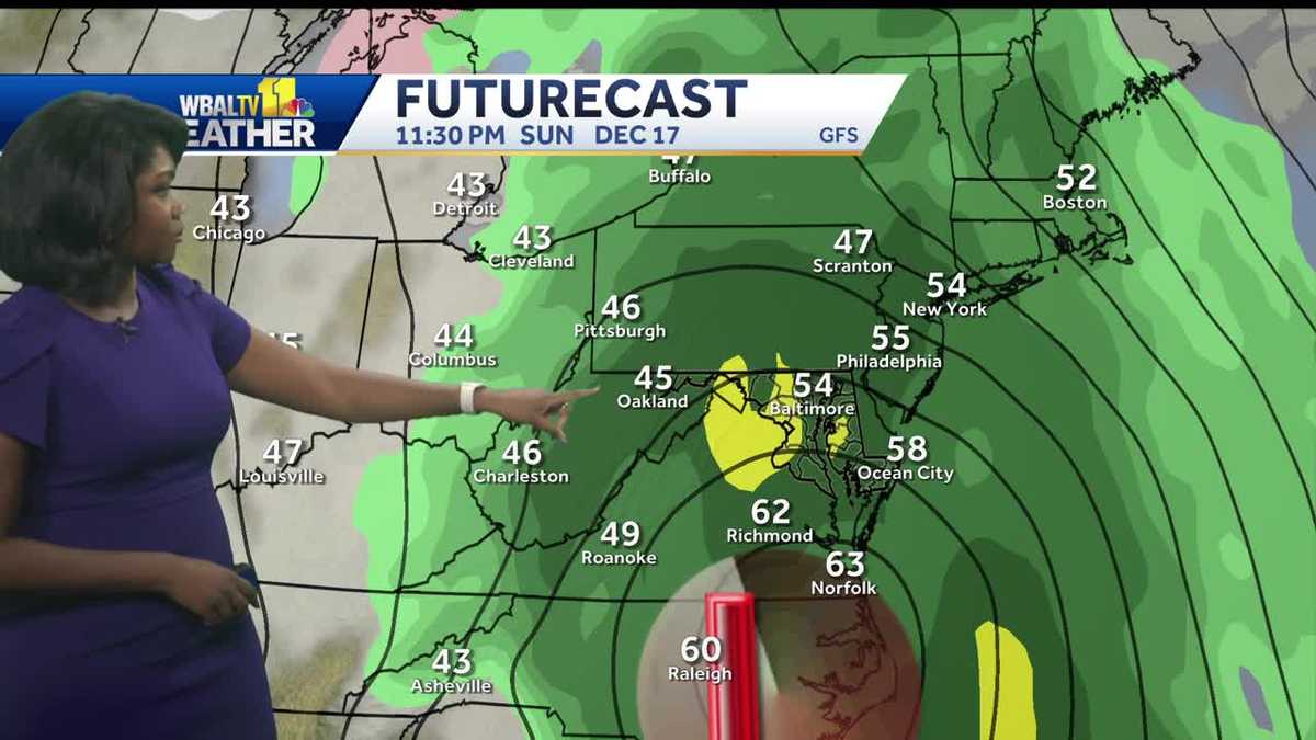 Another mild day before rain moves in