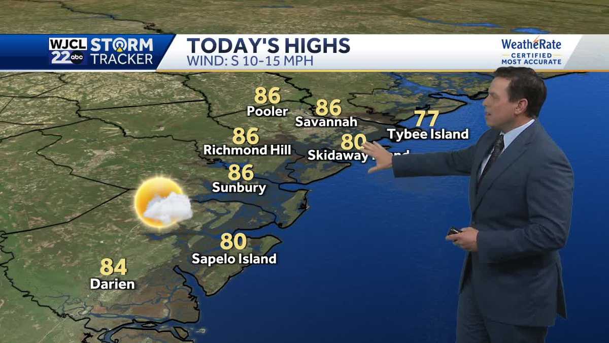 Dry & warm this weekend, plus tracking rain & storms by Monday - WJCL