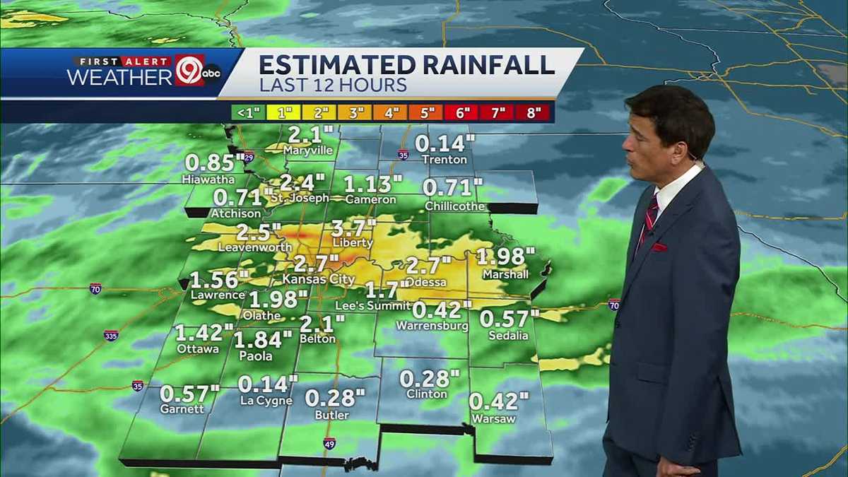 Record rainfall recorded at Kansas City International Airport