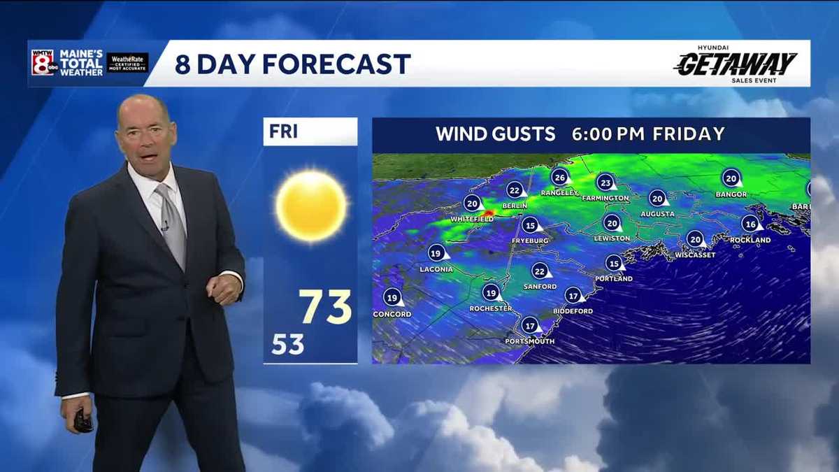 Cooler tonight and cooler tomorrow