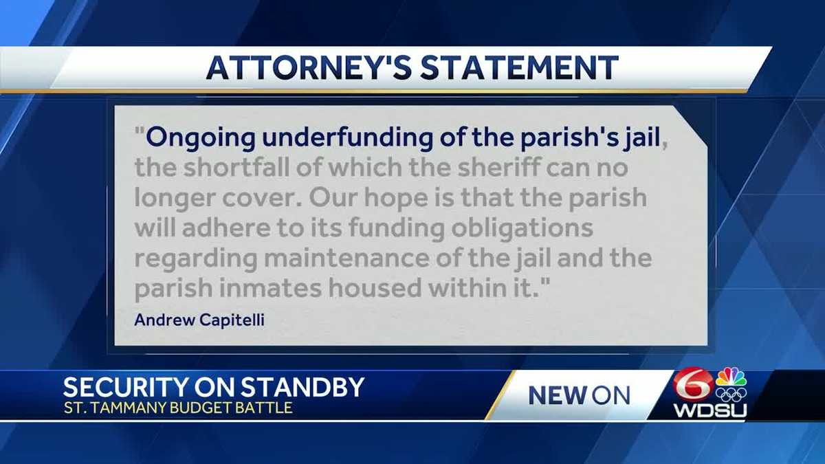 St. Tammany Parish Sheriff's Office may end security contract with