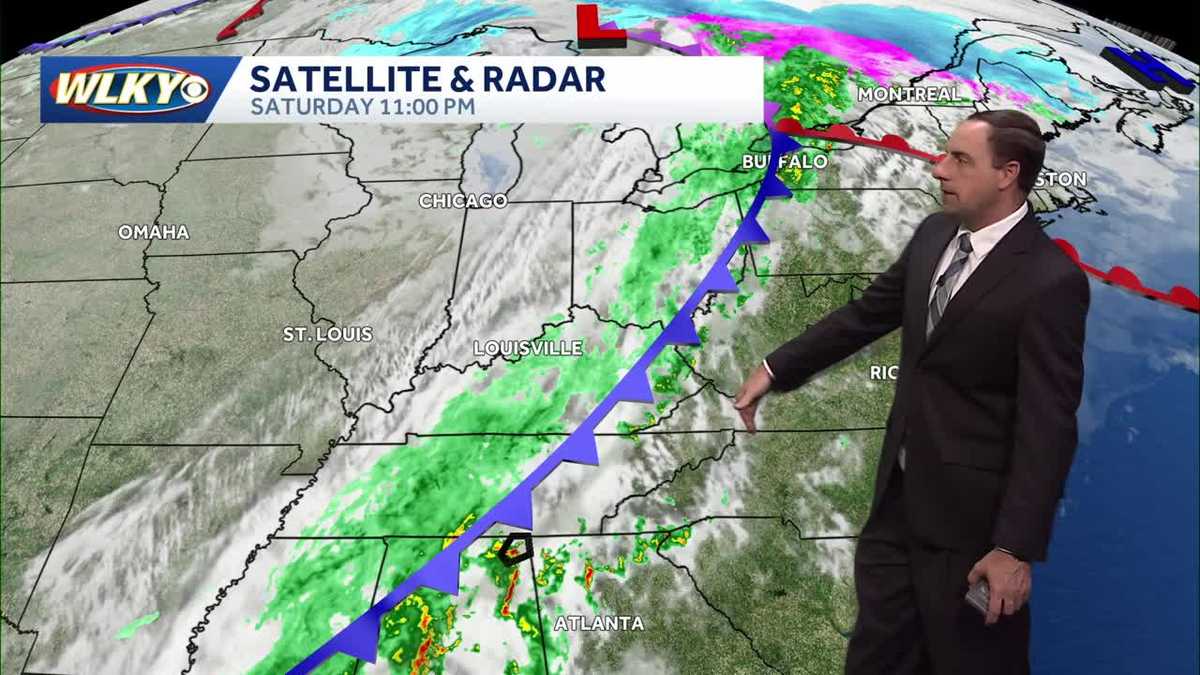 Rain ending overnight then dry but cool for Easter