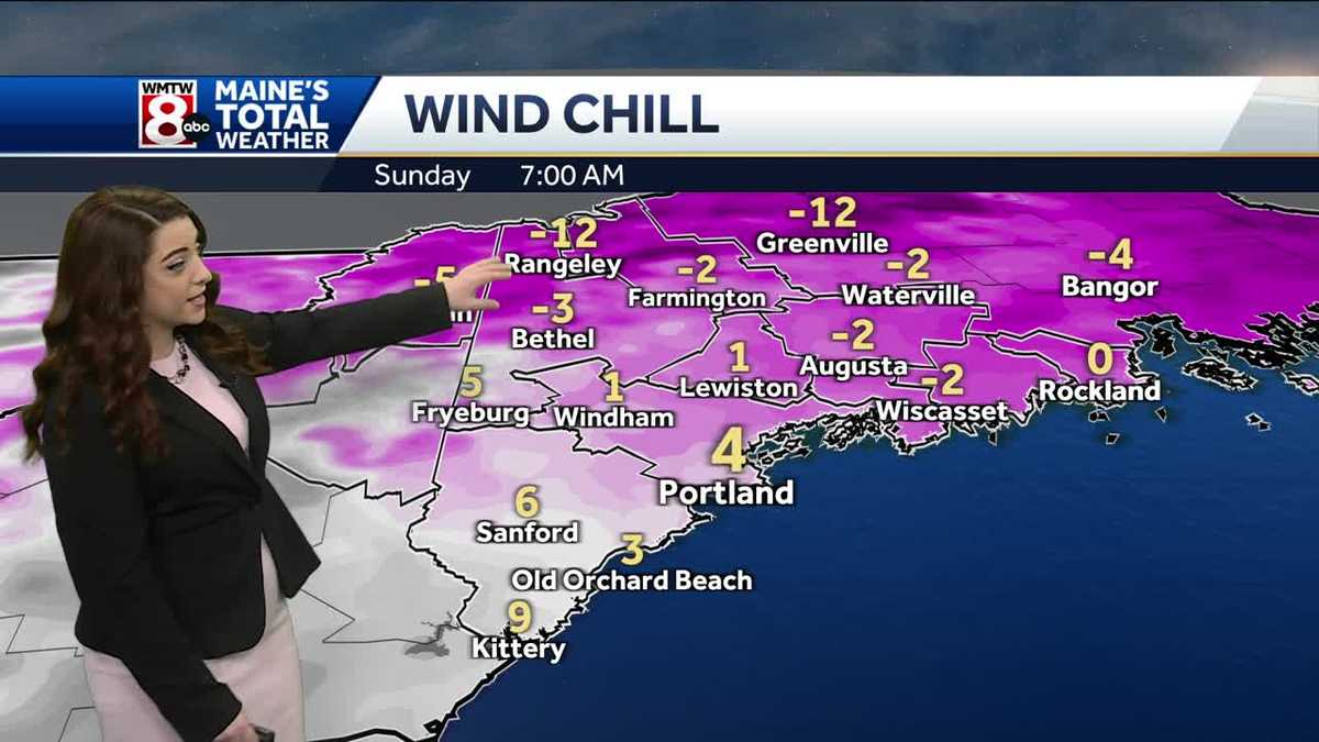 Sunny, breezy and cold to end the weekend