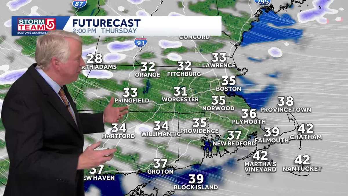 Video: Cold night ahead of snow showers Thursday