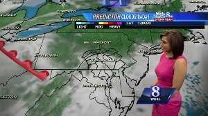 AM showers, scattered PM thunderstorms
