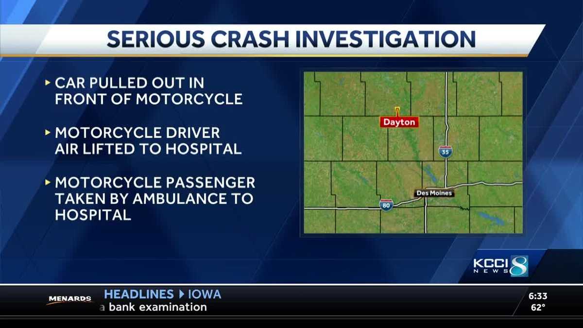 2 Injured In Car Vs Motorcycle Crash