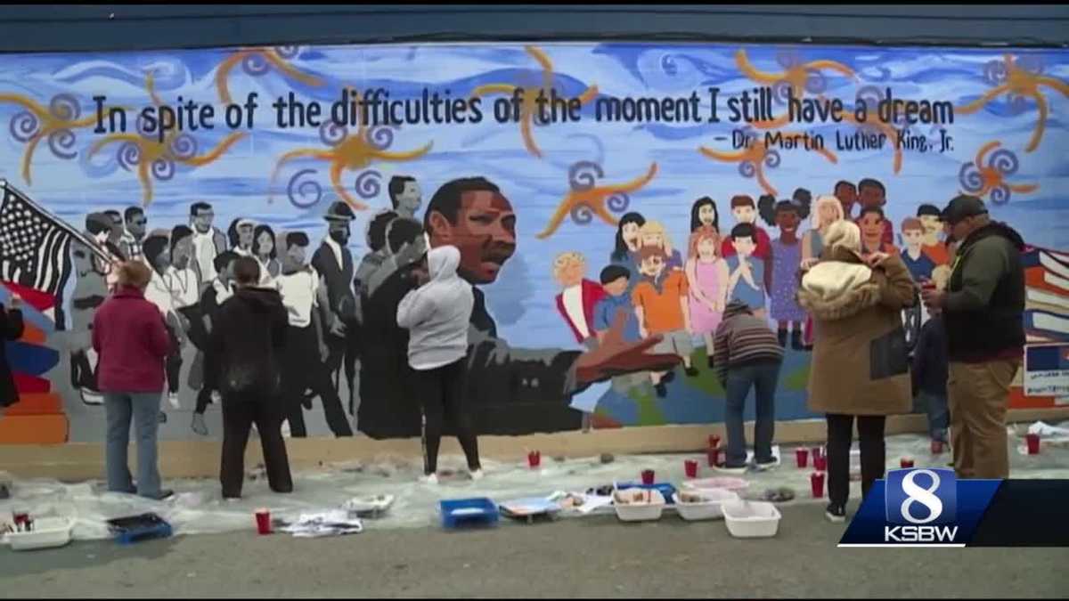 MLK Jr. mural installed at Marina elementary school