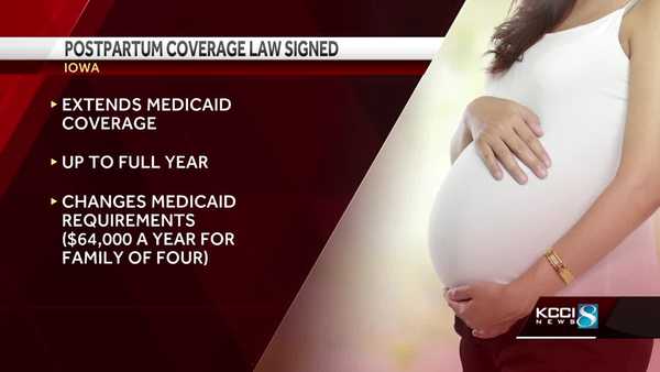 iowa gov. kim reynolds signs postpartum medicaid coverage bill into law