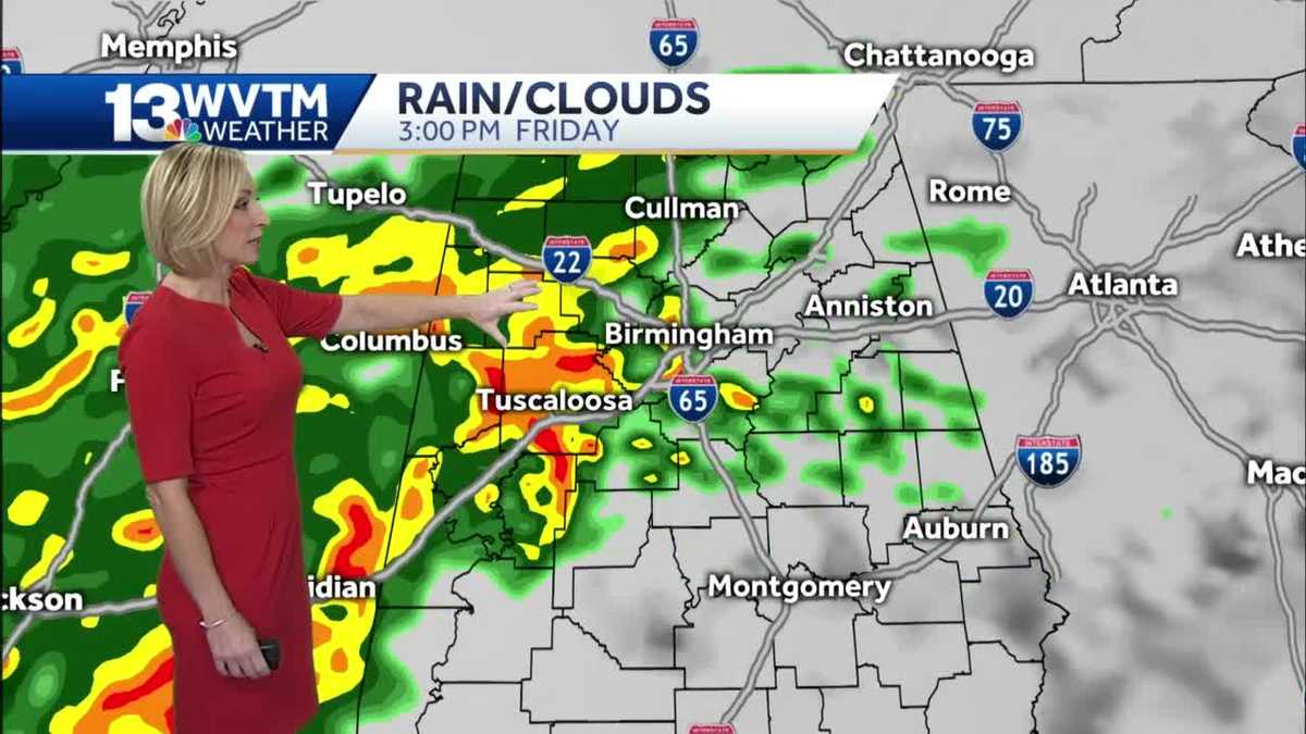 Dry today but rain moves in Friday