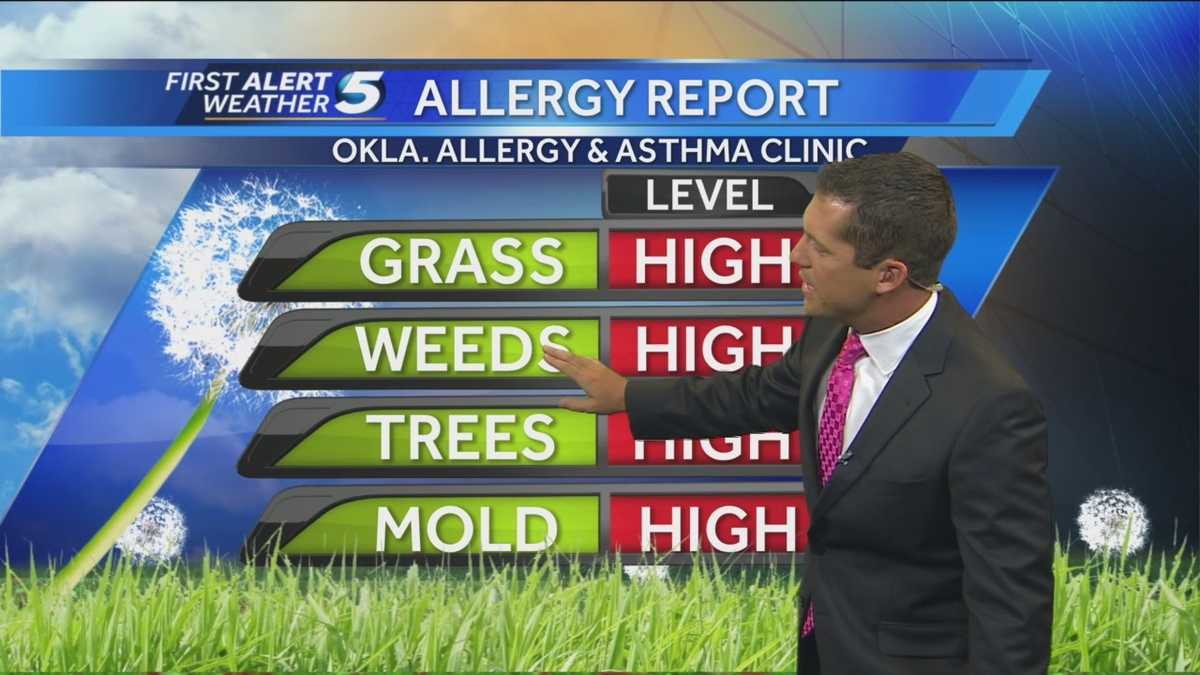 Forecast Allergy levels high in Oklahoma