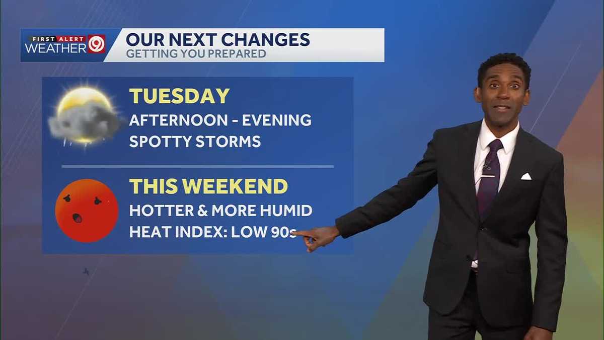 Kansas City weather: Spotty storms are possible on Tuesday, heat continues to build