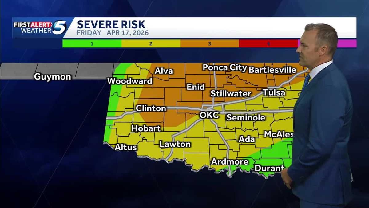 Oklahoma Weather Forecast: Storms late with strong cold front - KOCO