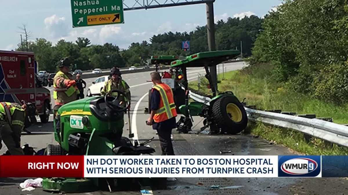 New Hampshire DOT suffers serious injuries from Everett Turnpike crash