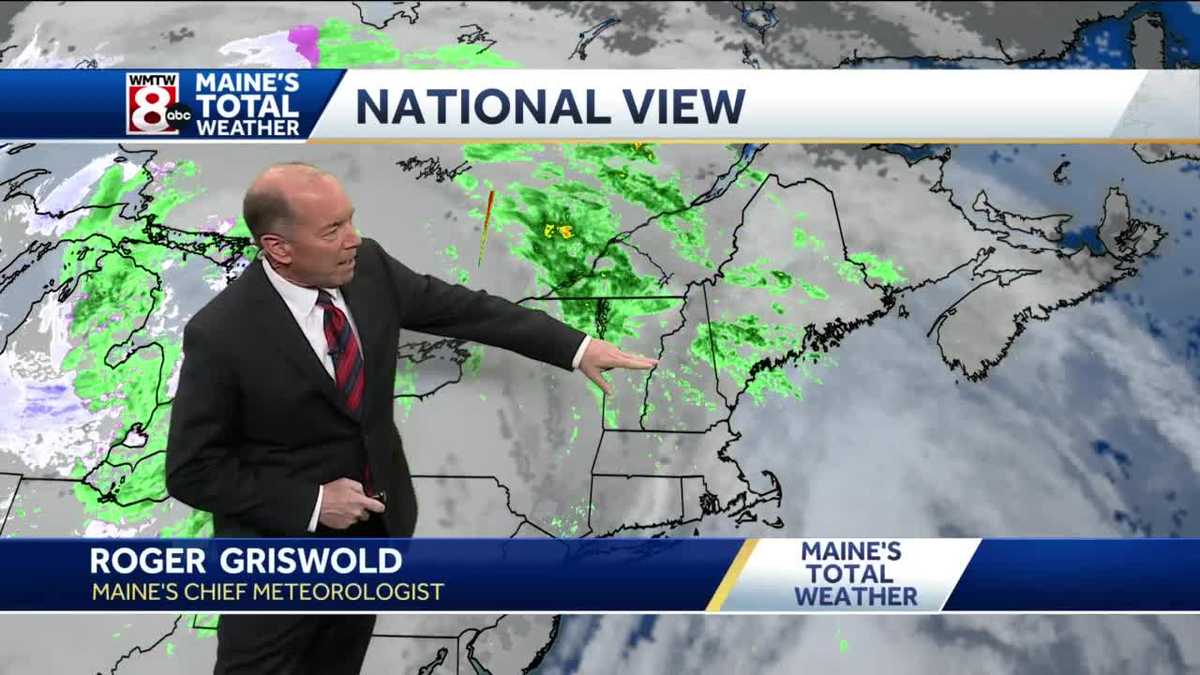 Evening showers taper off after midnight