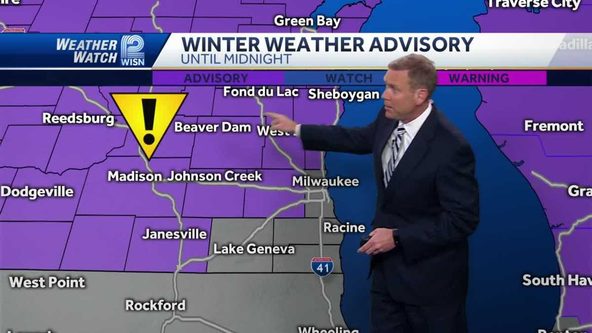 Videocast: Winter weather advisory in effect until midnight