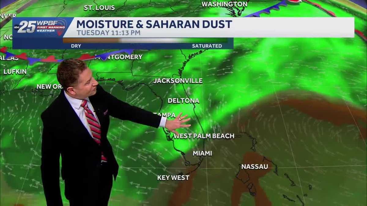 Hotter and drier by mid-week