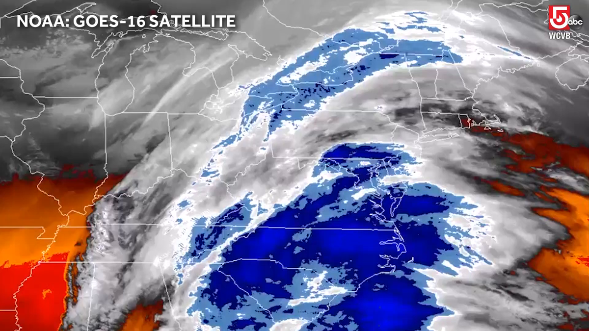 Newest weather satellite's view of the storm