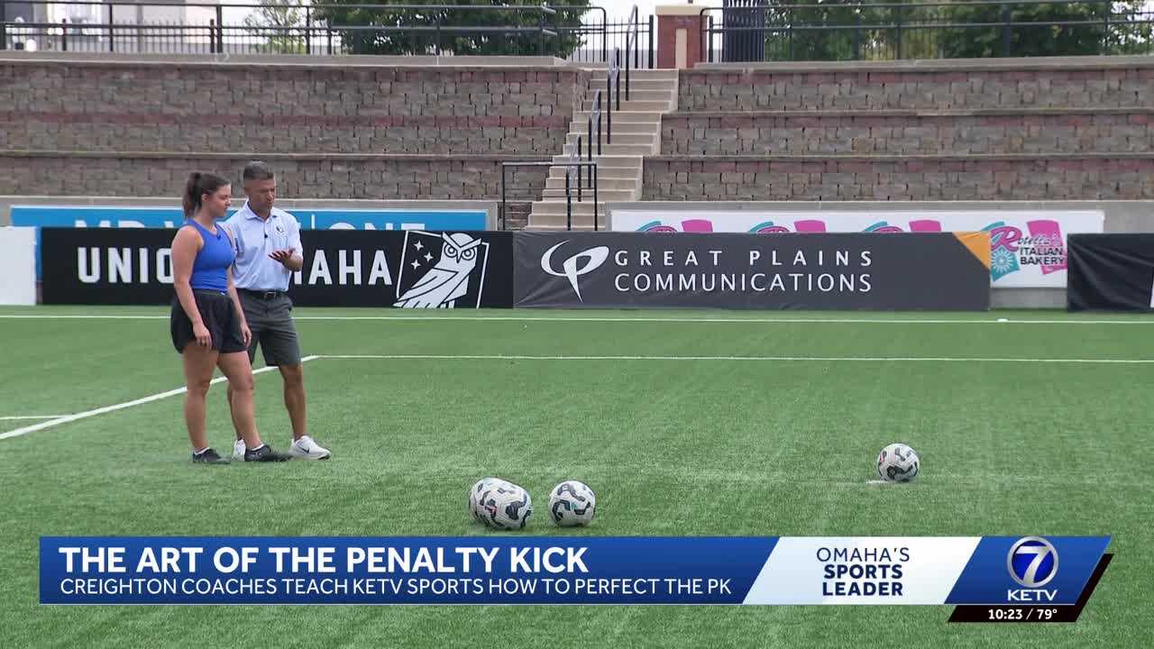 Watch: Creighton walks through the basics of taking a penalty kick with KETV