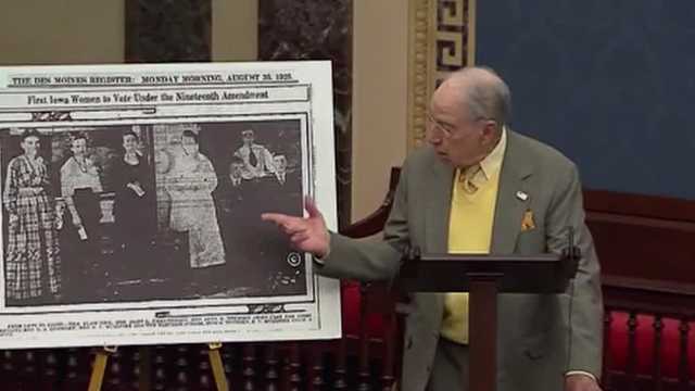 Sen. Grassley proposes coin to honor women's suffrage movement