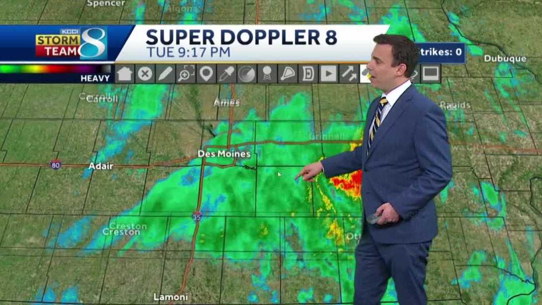KCCI Iowa weather forecast On and off rain continues into Wednesday