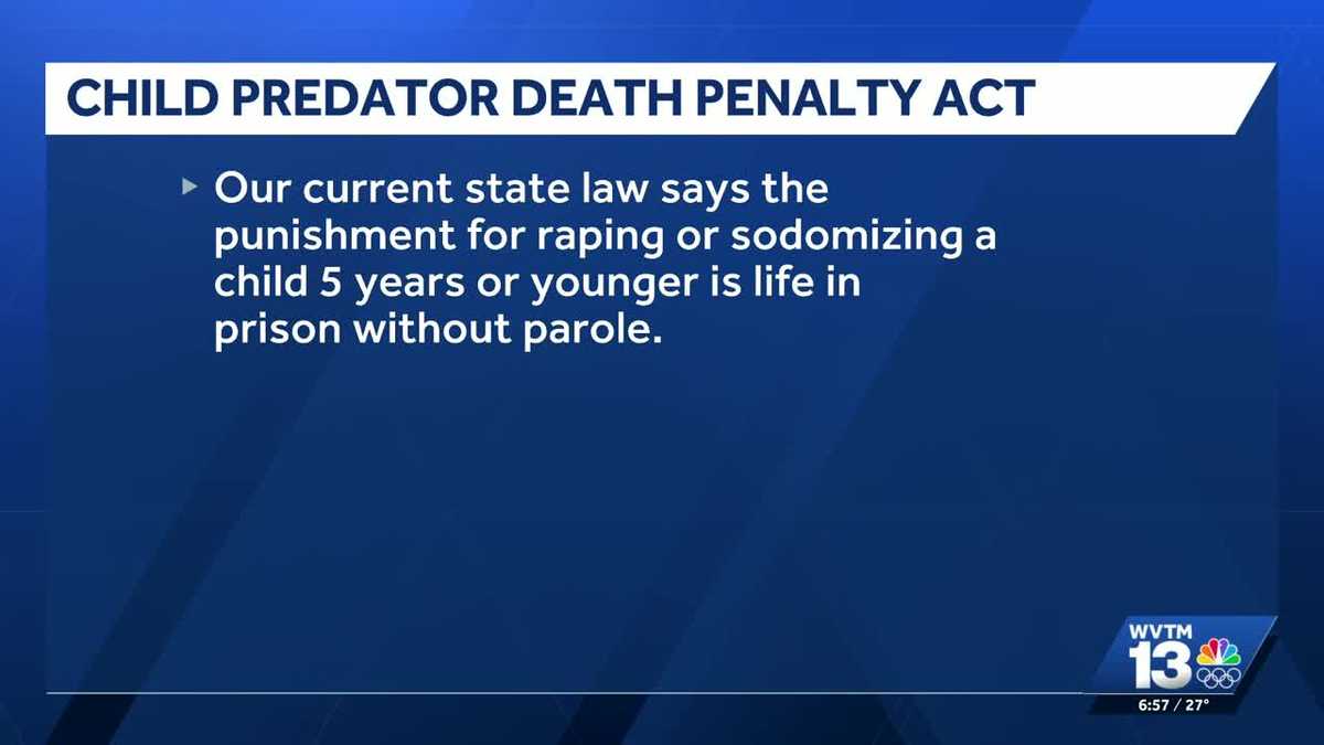 Alabama House advances Child Predator Death Penalty Act