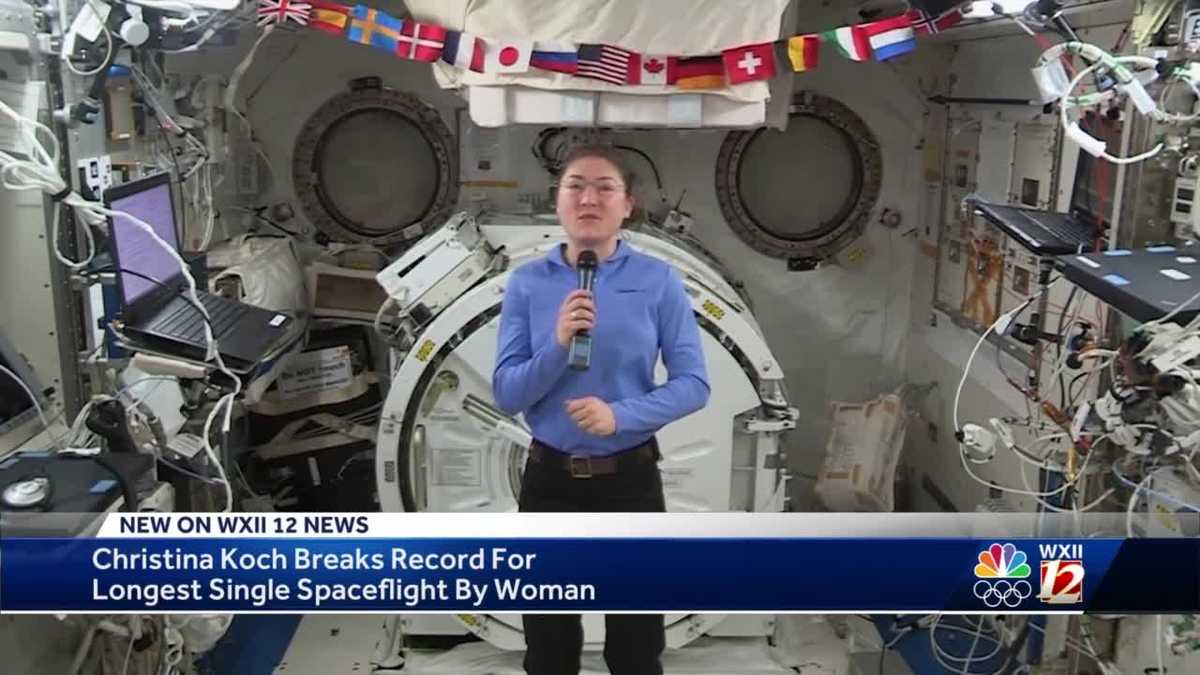Nc State Grad Christina Koch Breaks Nasa Record For Longest Female Spaceflight Wxii12 Winston