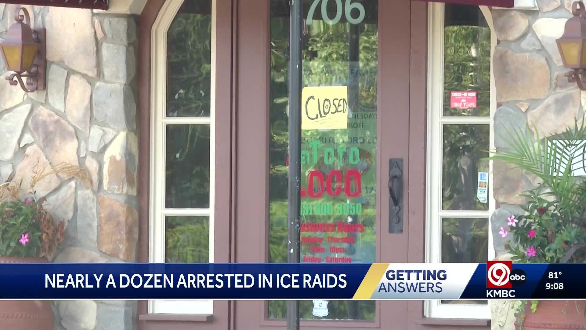 Group says 11 or 12 arrests made by ICE at KCK, Lenexa restaurants