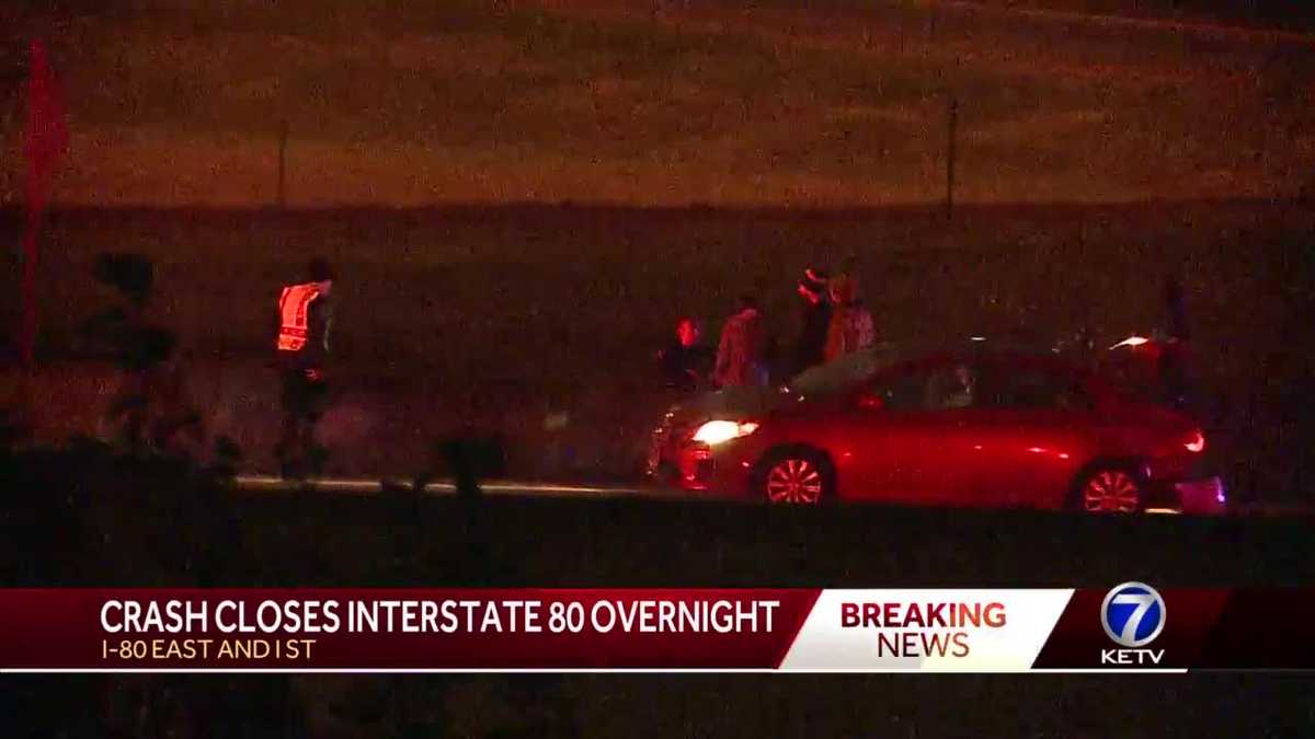 Overnight crash shuts down Interstate 80