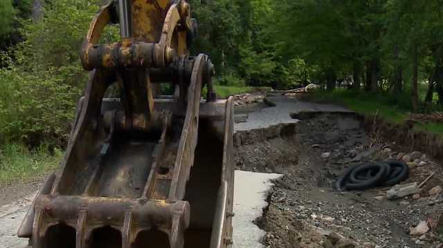 Roads wash out in Plainfield, NH after weekend storm - Vimarsana News