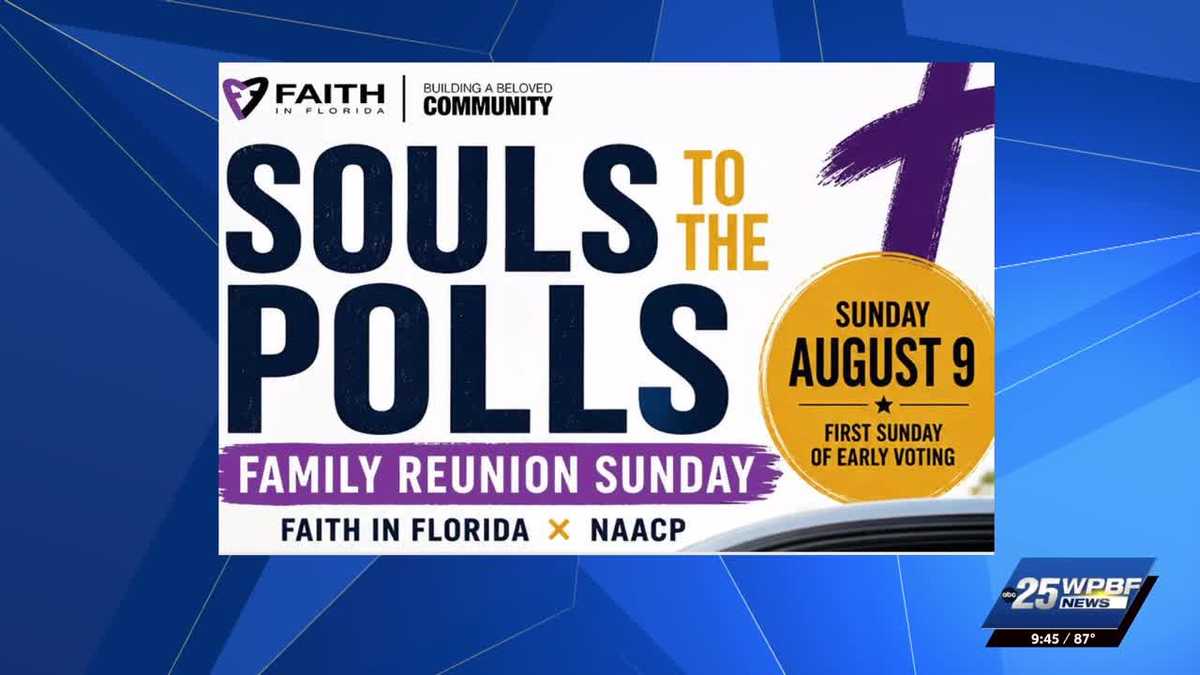 Souls to the Polls Family Reunion Sunday, Aug. 9 in Florida