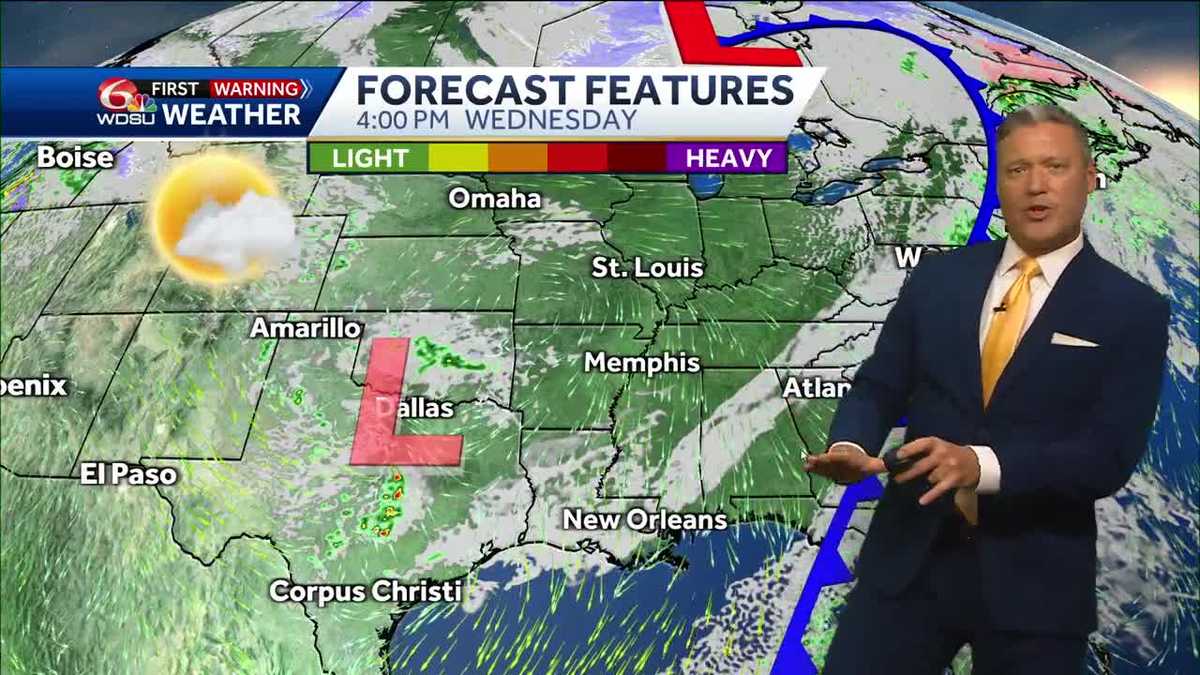 New orleans weather forecast easter sunday weather high temp rain