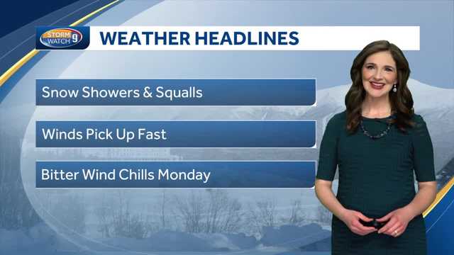 Watch: Snow showers and squalls Sunday - Vimarsana News