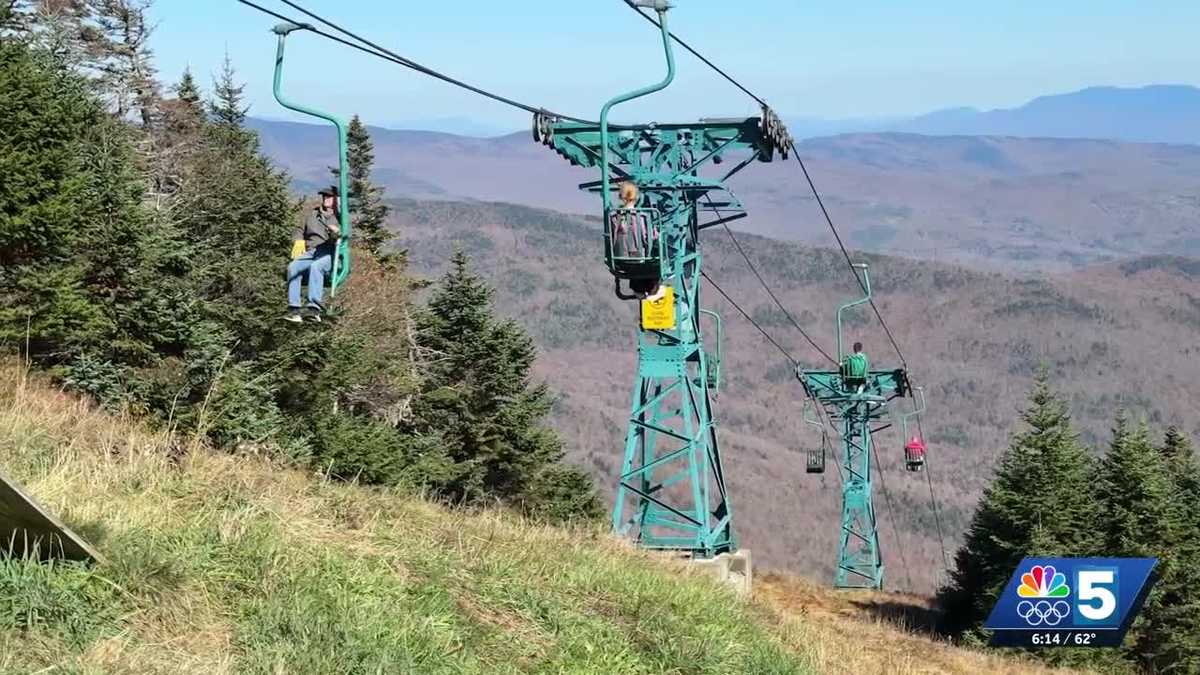 Visitors chase Vermont’s final vibrant colors at Mad River Glen