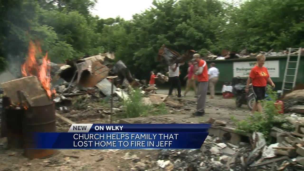 Church Helps Family That Lost Home To Fire