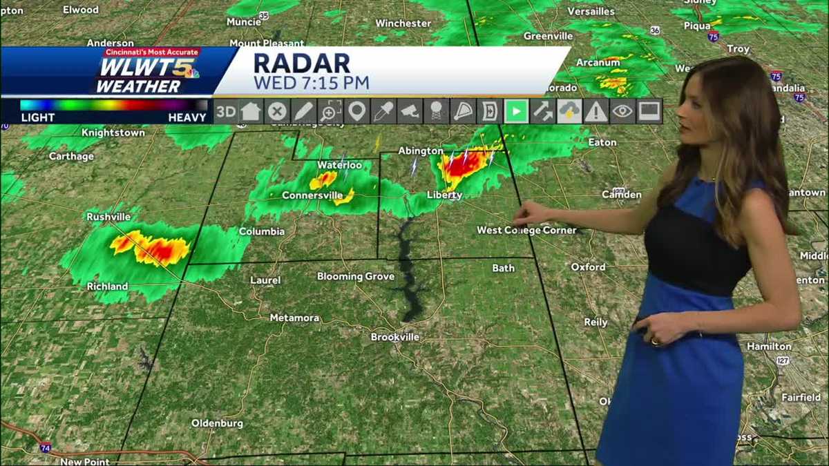 Rain shifting into Cincinnati tonight, thunder potential